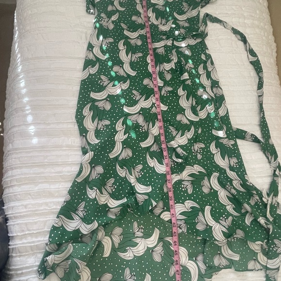 Max Studio Women's Ruffle Crepe High/Low Wrap Dress-NWT - Picture 13 of 13